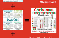 Christmas Life Skill Money Math + Budget Worksheets For Special throughout Christmas Money Math Worksheets