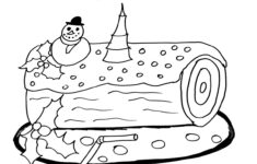 Christmas Log - Christmas Coloring Pages For Adults in French Christmas Colouring Worksheets