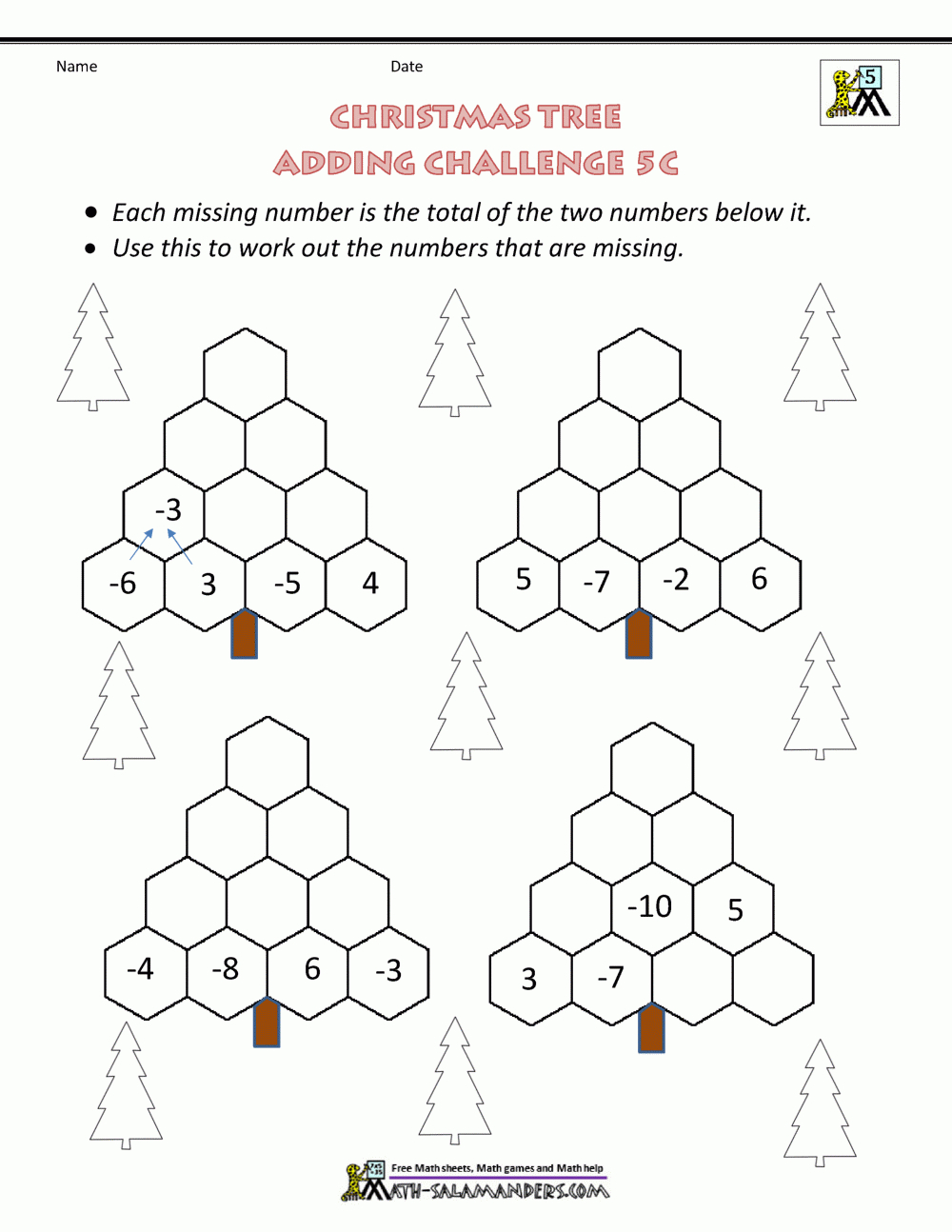 Christmas Math 5Th Grade Worksheets with Free Printable Christmas Math Worksheets 5th Grade