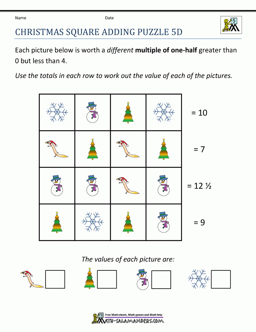 Christmas Math 5Th Grade Worksheets - Worksheets Library regarding Christmas Math Worksheets For 5Th Grade