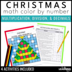 Christmas Math Activities Mystery Picture Worksheets | Colornumber Pertaining To Christmas Mystery Picture Math Worksheets