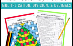 Christmas Math Activities Mystery Picture Worksheets | Colornumber pertaining to Christmas Mystery Picture Math Worksheets