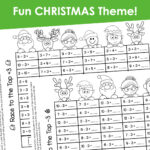 Christmas Math Games Addition And Subtraction Fact Fluency For 2Nd In Free Christmas Math Worksheets 2nd Grade