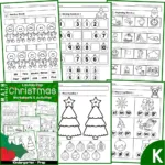 Christmas Math & Literacy Worksheets & Activities For Kindergarten Inside Christmas Kindergarten Worksheets Free