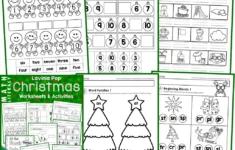 Christmas Math & Literacy Worksheets & Activities For Kindergarten inside Christmas Kindergarten Worksheets Free