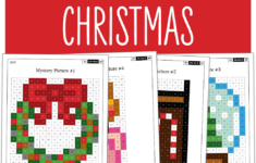 Christmas Math Mystery Pictures Grade 3: Addition Subtraction regarding Christmas Mystery Picture Math Worksheets