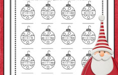 Christmas Math Worksheets | Christmas Multiplication And Division with Christmas Maths Worksheets Year 6