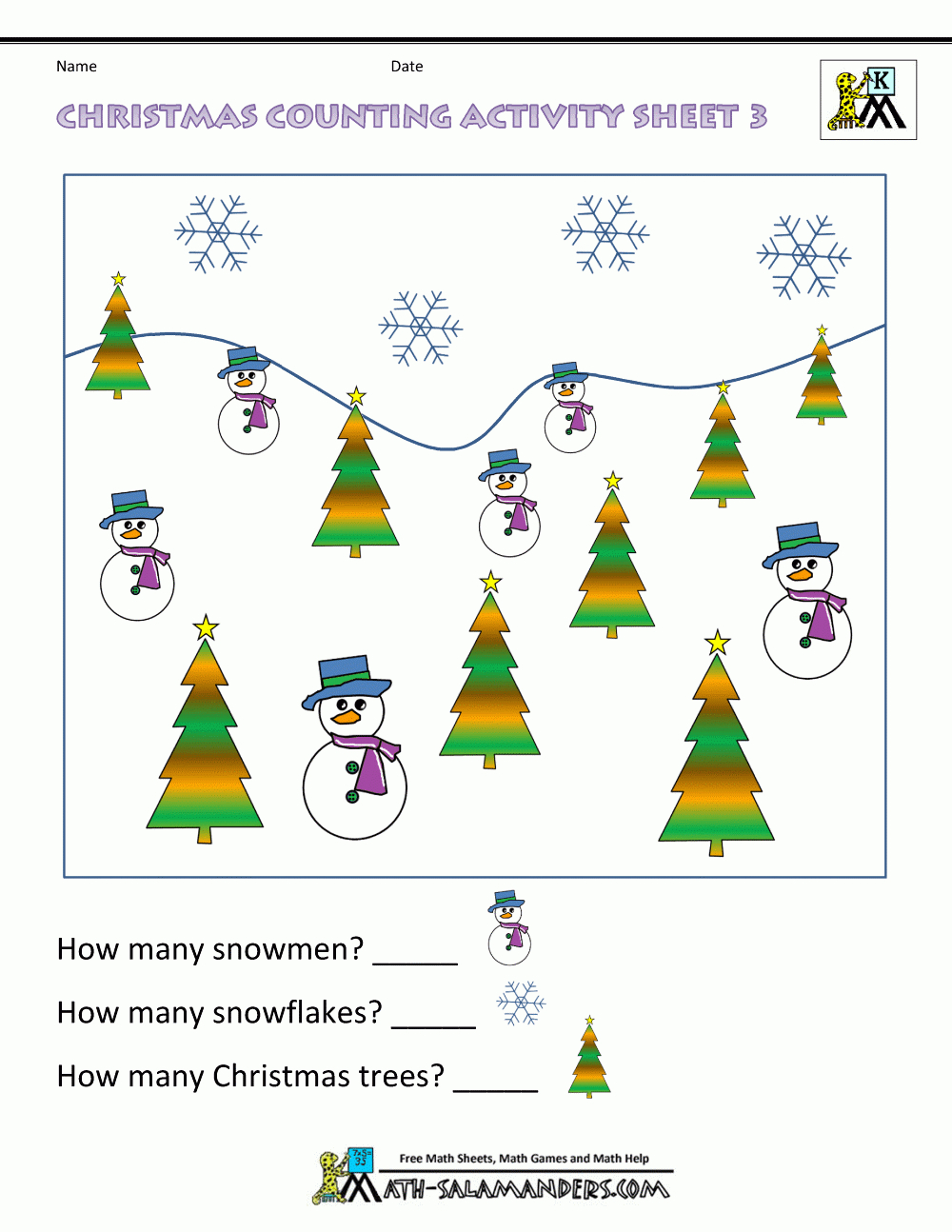Christmas Math Worksheets For Kindergarten with regard to Free Christmas Math Worksheets For Kindergarten