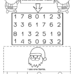 Christmas Math Worksheets For Preschoolers | Pre K Number Inside Christmas Math Worksheets Pre K