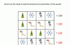 Christmas Math Worksheets pertaining to Christmas Values Worksheets Answers