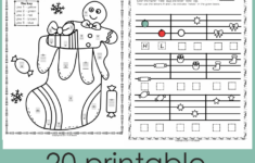 Christmas Music Worksheets {Lines-Spaces, High-Low} with Printable Christmas Music Worksheets