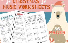 Christmas Music Worksheets – Printable – Instant Download – Music inside Printable Christmas Music Worksheets