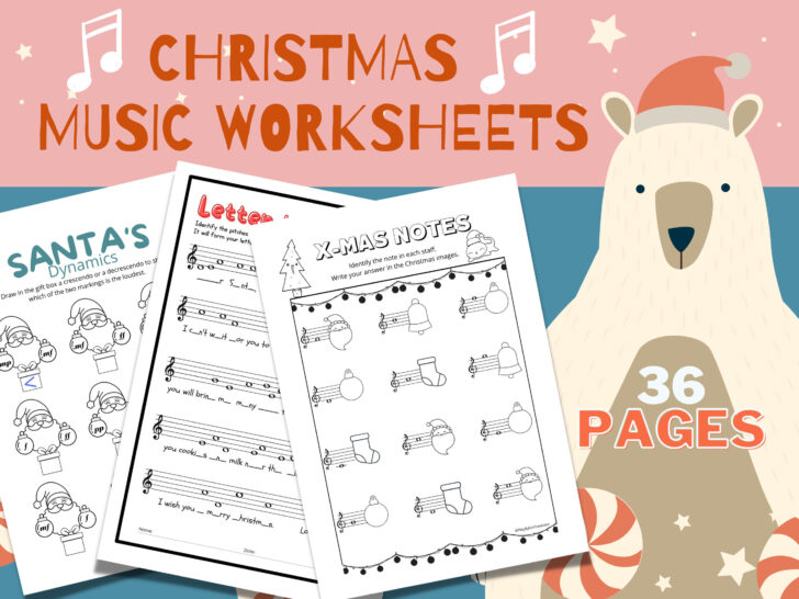 Printable Christmas Music Worksheets Printable Christmas Music Worksheets
