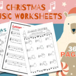 Christmas Music Worksheets   Printable   Instant Download   Music Throughout Christmas Music Worksheets
