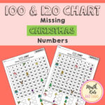 Christmas Numbers (100 And 120 Chart Activities With A Festive Inside Christmas Missing Number Worksheets