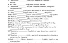 Christmas Past Simple General Gramma…: English Esl Worksheets Pdf with Christmas Grammar Worksheets