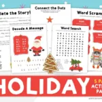 Christmas Printable Activities For Kids   5 Minutes For Mom Inside 12 Days Of Christmas Statistics Worksheets
