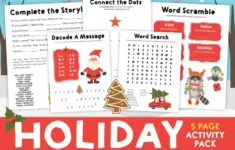 Christmas Printable Activities For Kids – 5 Minutes For Mom inside 12 Days of Christmas Statistics Worksheets
