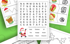 Christmas Printable Activities For Kids – Messy Little Monster for Christmas Activities Free Printable Worksheets