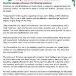 Christmas Reading Comprehension: Hardy'S Christmas   Intended For Christmas Story Reading Comprehension Worksheets
