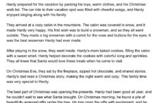 Christmas Reading Comprehension: Hardy'S Christmas - intended for Christmas Story Reading Comprehension Worksheets