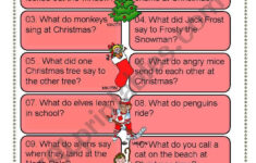 Christmas Riddles For Everyone - Esl Worksheetdturner with regard to Christmas Riddles Worksheets