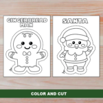 Christmas Scissor Skills | Santa'S Beard & Christmas Characters With Regard To Christmas Scissor Skills Worksheets