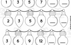 Christmas Sequence Lights Worksheets with regard to Christmas Missing Number Worksheets
