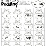 Christmas Sight Words Roll & Color With Regard To Christmas Sight Words Worksheets