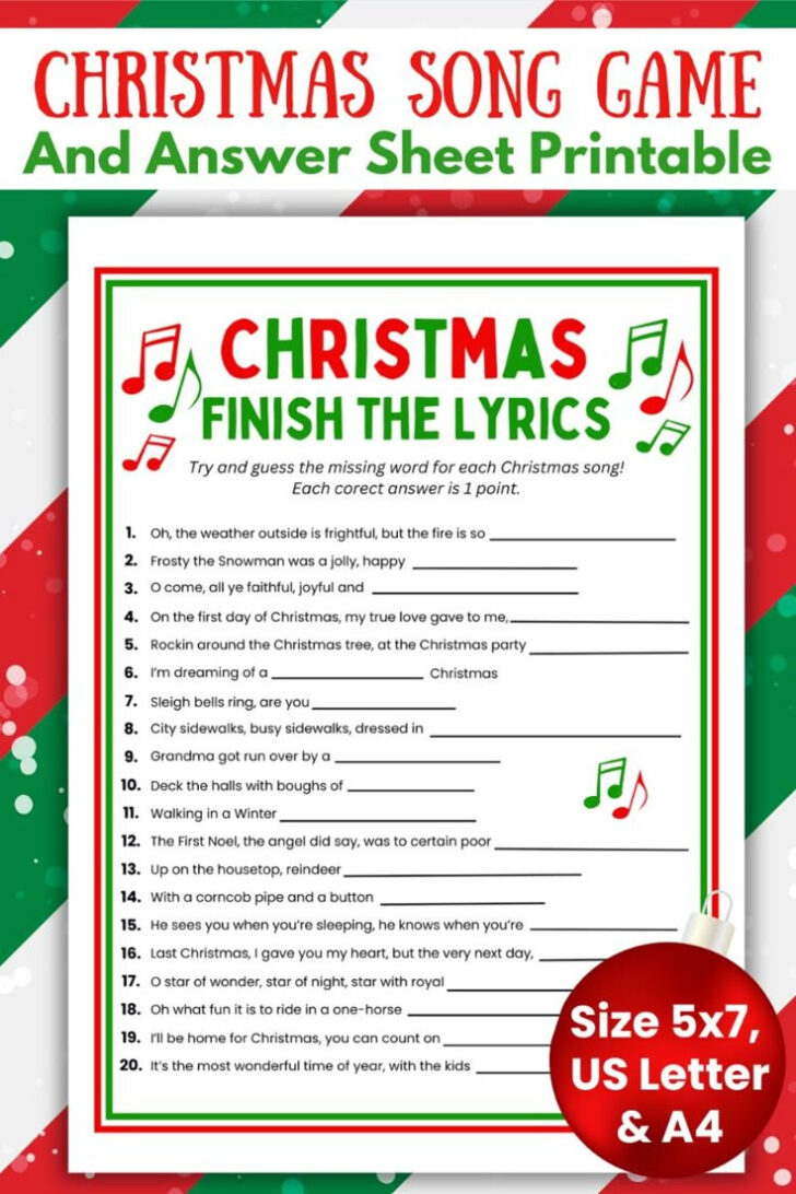 First Letter of Christmas Carols Worksheets First Letter of Christmas Carols Worksheets