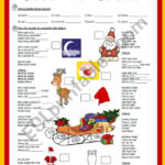 Christmas Song: Must Be Santabob Dylan   With Answer Key   Esl Within Christmas Song Worksheets Answers
