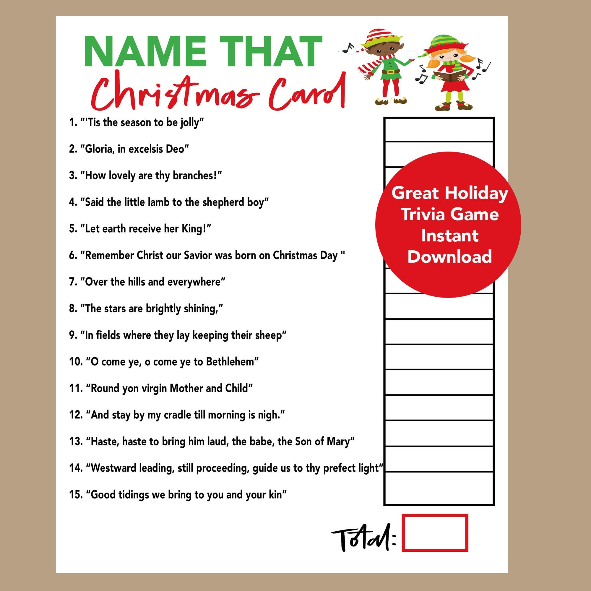 Christmas Song Trivia, Christmas Carol Trivia Game 2023, Christmas within Christmas Carol Trivia Worksheets