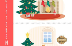 Christmas Spot The Difference - Free Printable! - Kids Activity Zone for Christmas Spot the Difference Worksheets