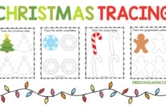 Christmas Symbols Tracing Worksheets – Preschool Mom for Christmas Line Tracing Worksheets