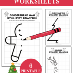 Christmas Symmetry Worksheets   Lemon And Kiwi Designs Pertaining To Free Christmas Symmetry Worksheets