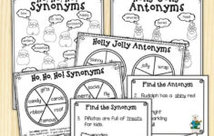Christmas Synonyms &amp; Antonyms Games Grades 3 &amp; 4 - Partners pertaining to Christmas Synonyms And Antonyms Worksheets