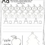Christmas Themed Abc Pracitce Worksheets Pertaining To Christmas Abc Worksheets Kindergarten