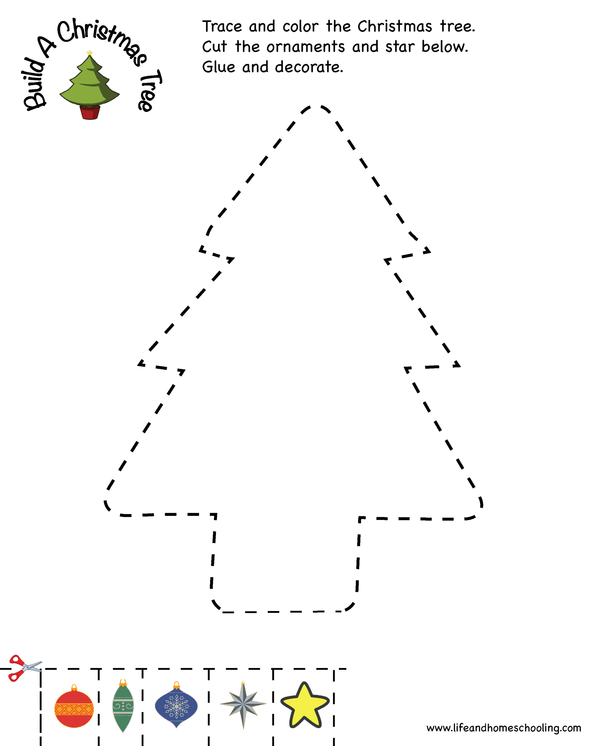 Christmas Tracing Printable Activity | Madeteachers intended for Christmas Tracing Worksheets