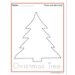 Christmas Tracing Worksheets   Raising Hooks Pertaining To Christmas Tree Tracing Worksheets