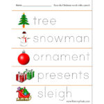 Christmas Tracing Worksheets   Raising Hooks Regarding Christmas Tracing Worksheets Preschool