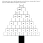 Christmas Tree Addition Puzzle Worksheets [Free Pdf] Within Christmas Tree Math Worksheets
