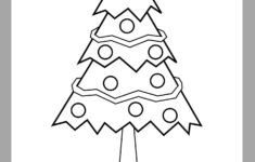 Christmas Tree Coloring Page - Ezpzlearn throughout Christmas Tree Color Worksheets