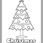 Christmas Tree Coloring Page   Ezpzlearn With Christmas Tree Coloring Worksheets
