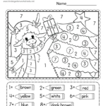 Christmas Tree Coloring Worksheet   Free Printable, Digital, & Pdf In Christmas Printable Worksheets Kindergarten