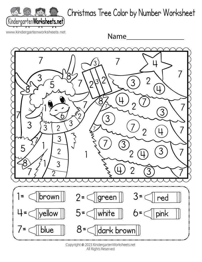Christmas Tree Coloring Worksheet - Free Printable, Digital, &amp;amp; Pdf regarding Free Christmas Science Worksheets