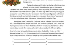 Christmas Tree. History And Traditio…: English Esl Worksheets Pdf with The History Of Christmas Worksheets