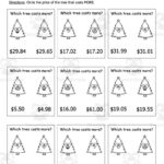 Christmas Tree Money Worksheets Inside Christmas Money Math Worksheets