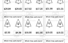 Christmas Tree Money Worksheets inside Christmas Money Math Worksheets