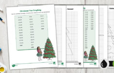Christmas Tree Plotting Coordinates Graphing Activity in Christmas Tree Graphing Worksheets