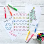 Christmas Tree Tracing Worksheets | Pencil Control Printables With Regard To Christmas Pencil Control Worksheets Tracing Lines